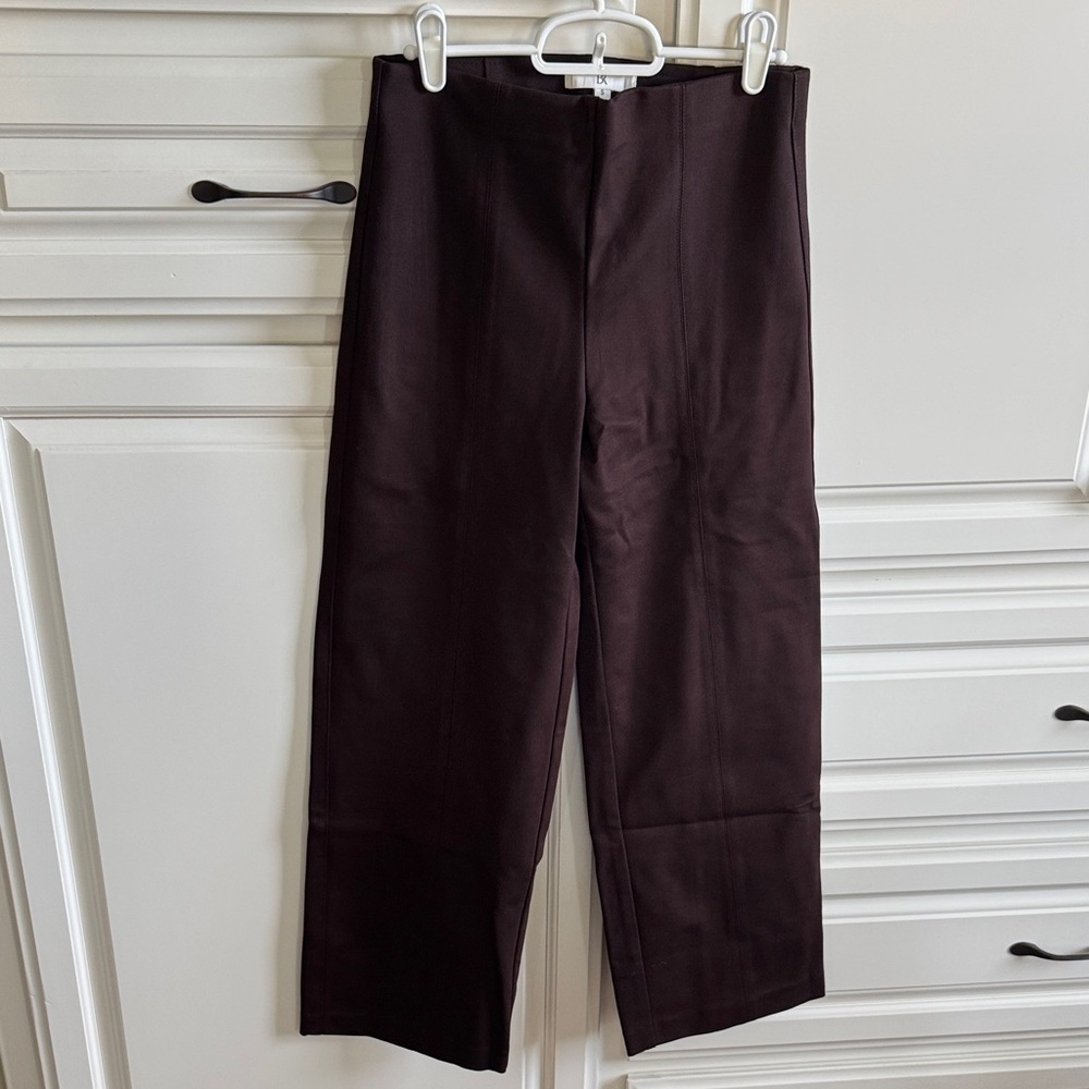 Banana Republic Chocolate Brown Pull On Wideleg Pants